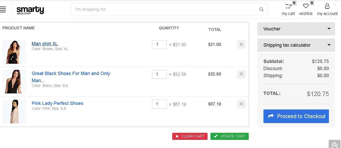 cesta de la compra tienda online kubysoft
