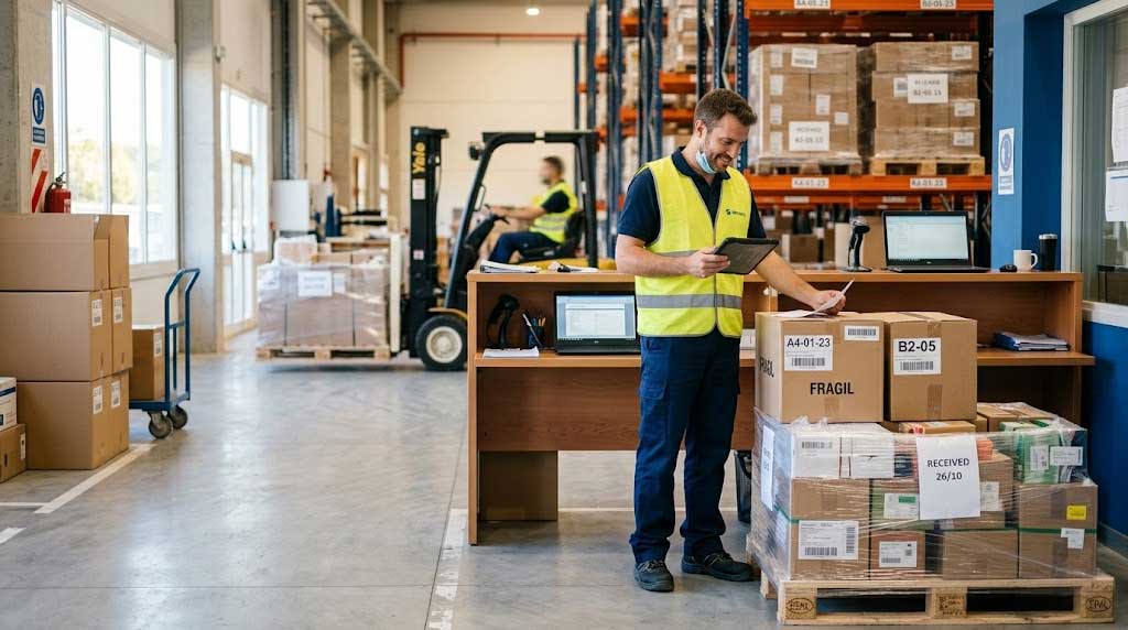 IA en compras y proveedores: recepción de material en el almacén con control de plazos de entrega