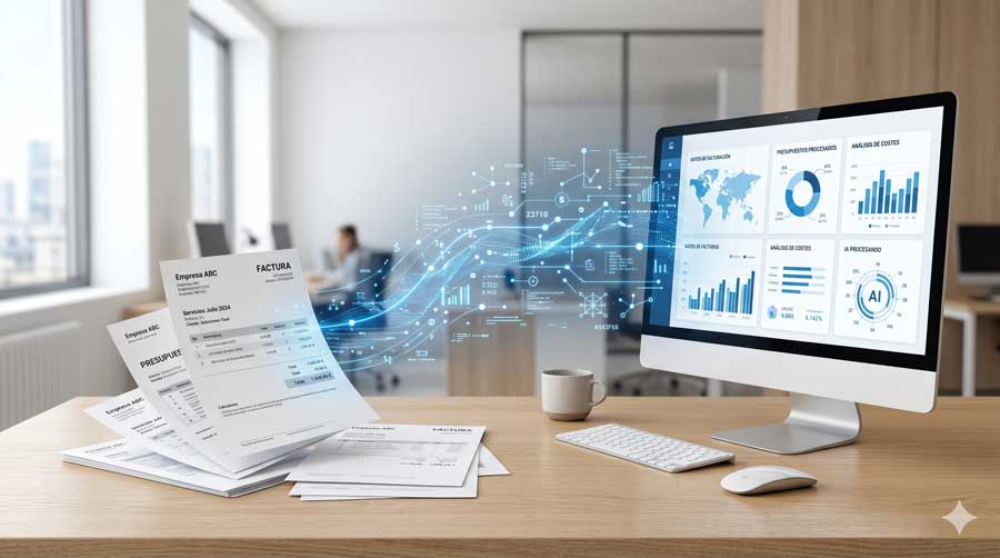 IA para gestionar facturas y presupuestos sin papeleo en una empresa