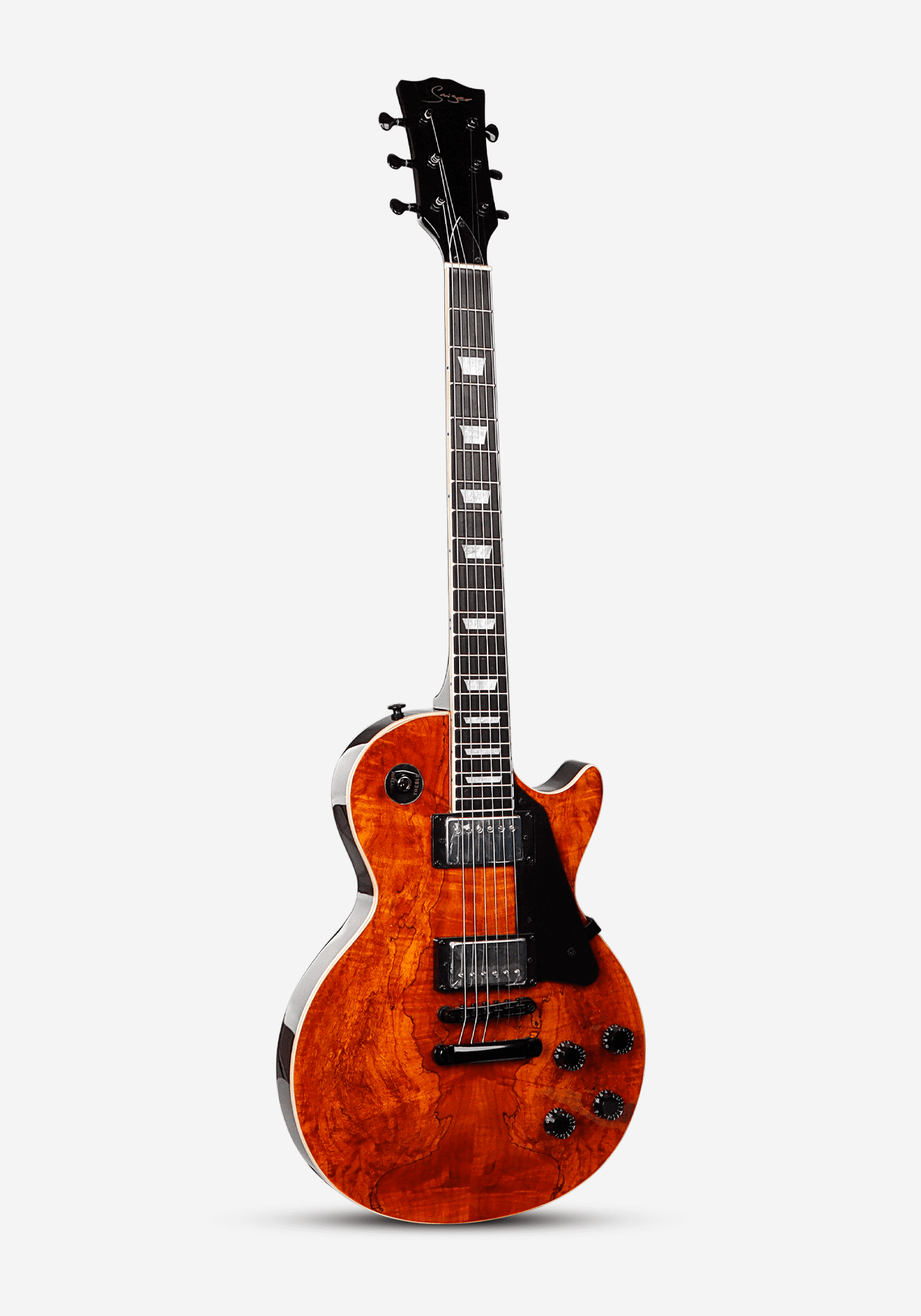 GUITARRA ELECTRICA SMIGER LG9P2-AY DARK SPALTED MAPLE CON FUNDA