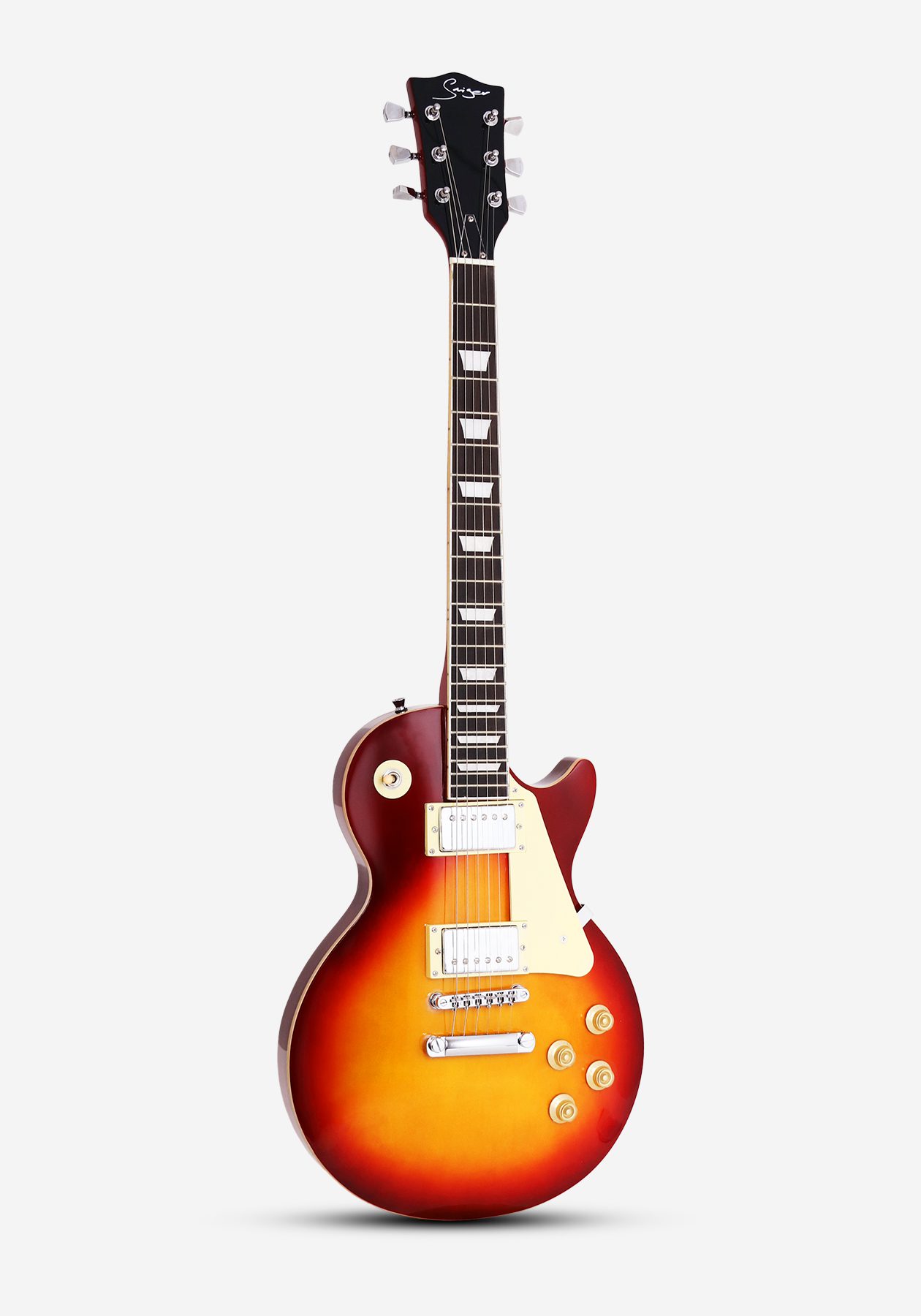 GUITARRA ELECTRICA SMIGER LG9-CS CHERRY SUNBURST CON FUNDA
