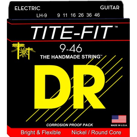 JUEGO CUERDAS GUITARRA ELECTRICA DR-STRINGS TITE FIT LT9 09/42