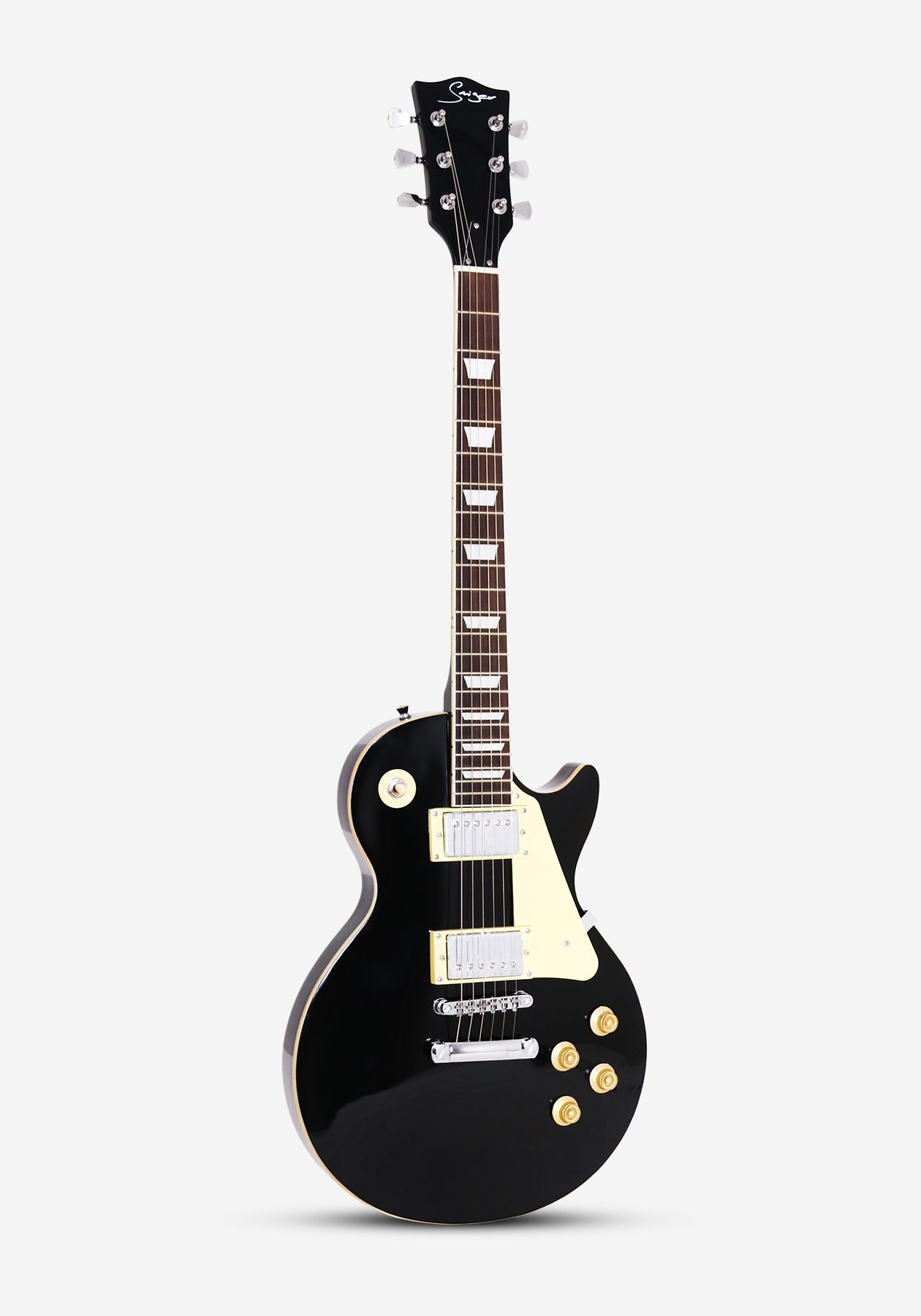 GUITARRA ELECTRICA SMIGER LG9-BK BLACK CON FUNDA