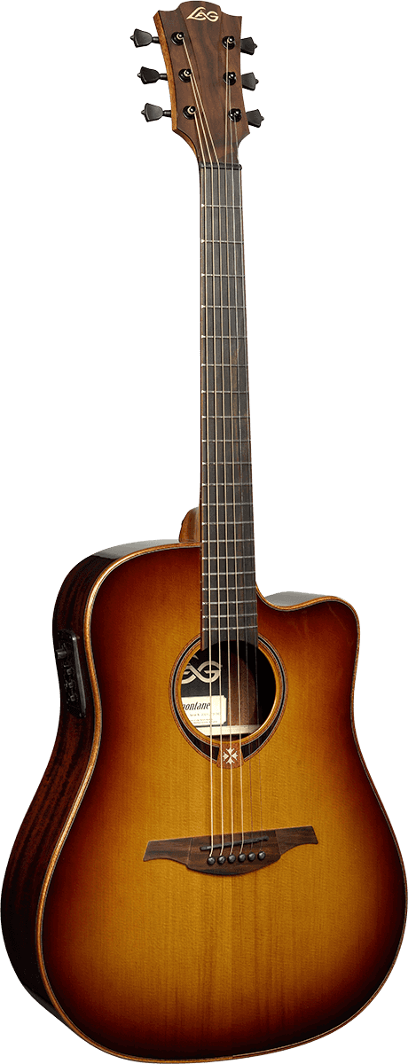 GUITARRA ACUSTICA AMPLIFICADA LAG T118DCE-BRS
