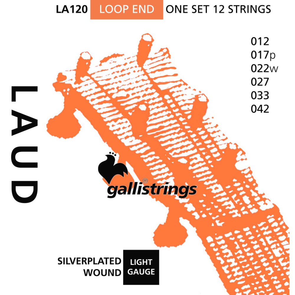 JUEGO CUERDAS LAUD GALLI LA120
