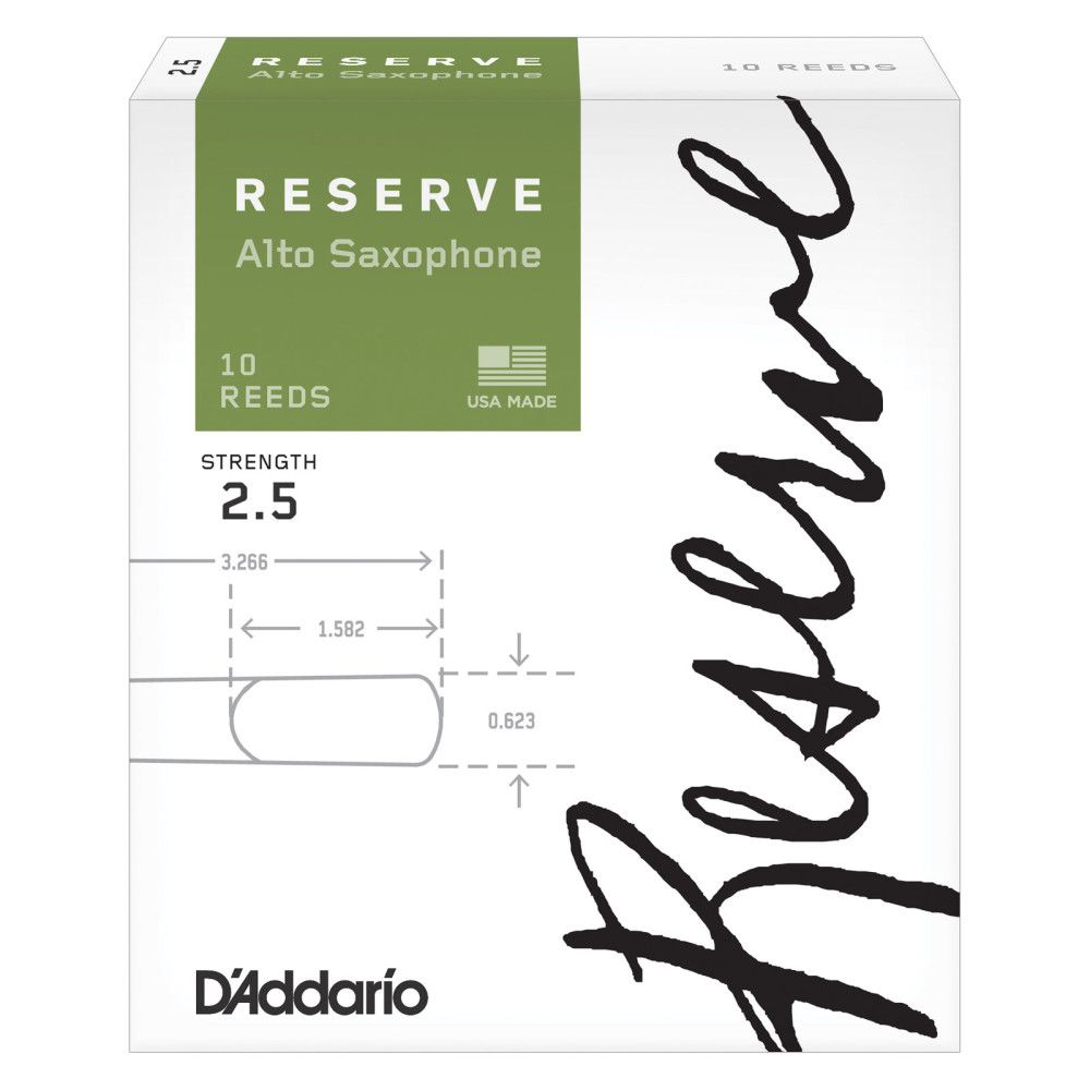 CAÑA DADDARIO RESERVE ORGANIC SAXO ALTO 2,5 (UNIDAD)