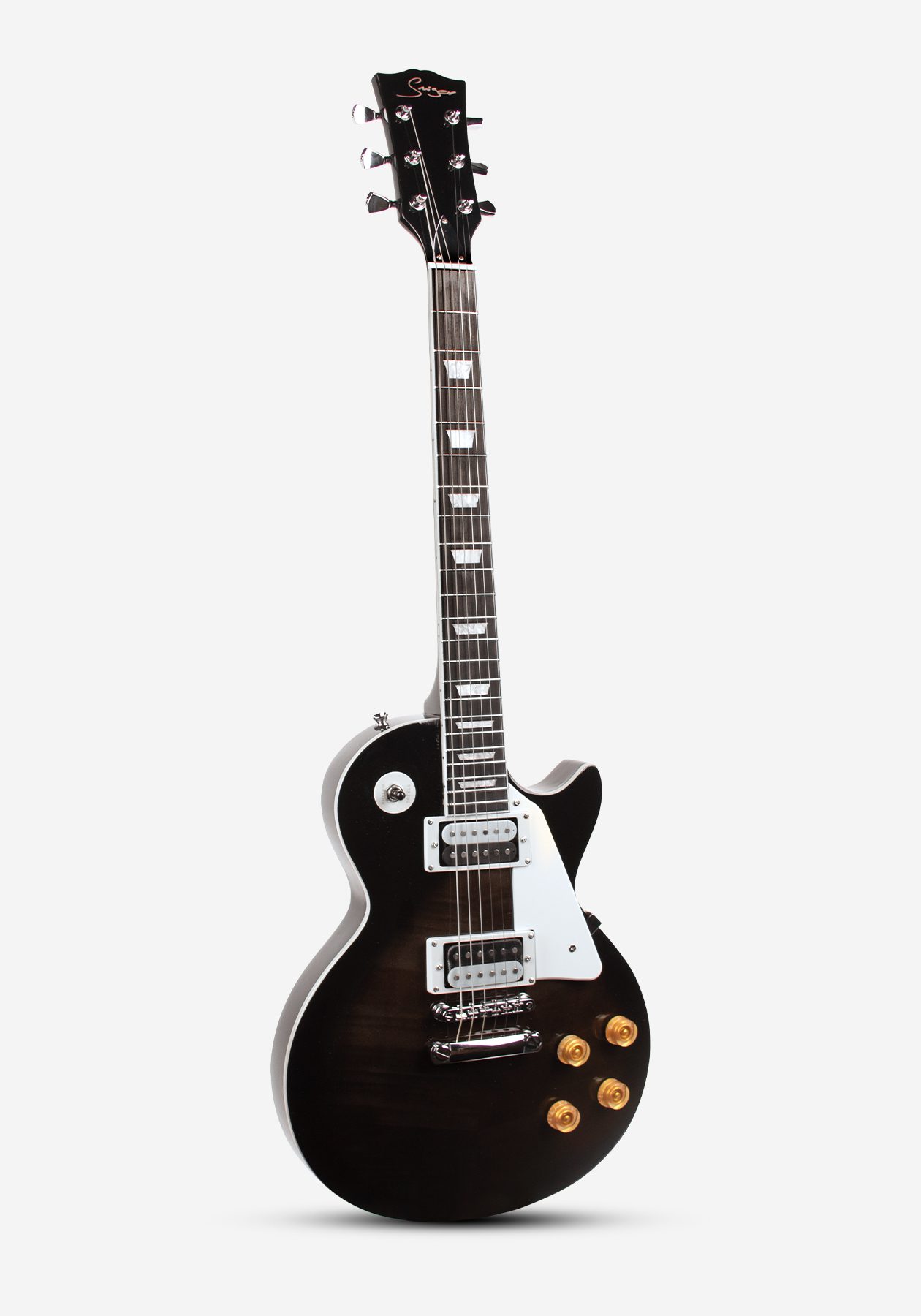 GUITARRA ELECTRICA SMIGER LG9P1-BK BLACKBURST CON FUNDA