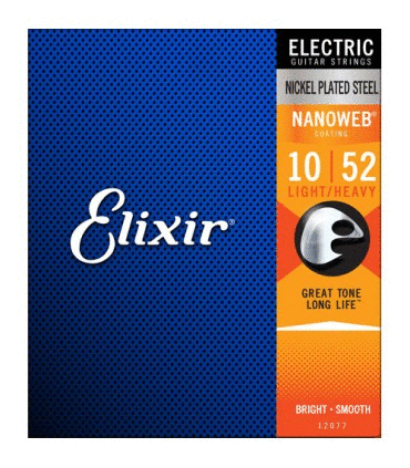 JUEGO CUERDAS GUITARRA ELECTRICA ELIXIR NANOWEB 10/52 12077