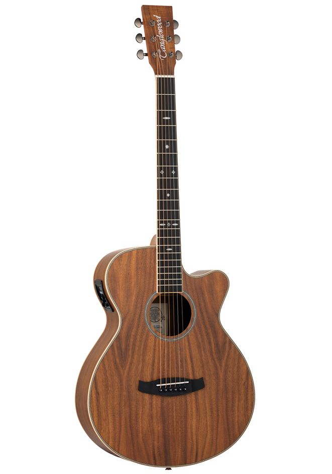 GUITARRA ACUSTICA AMPLIFICADA TANGLEWOOD TRU4CEAK KOA SATIN - DOBLE TAPA