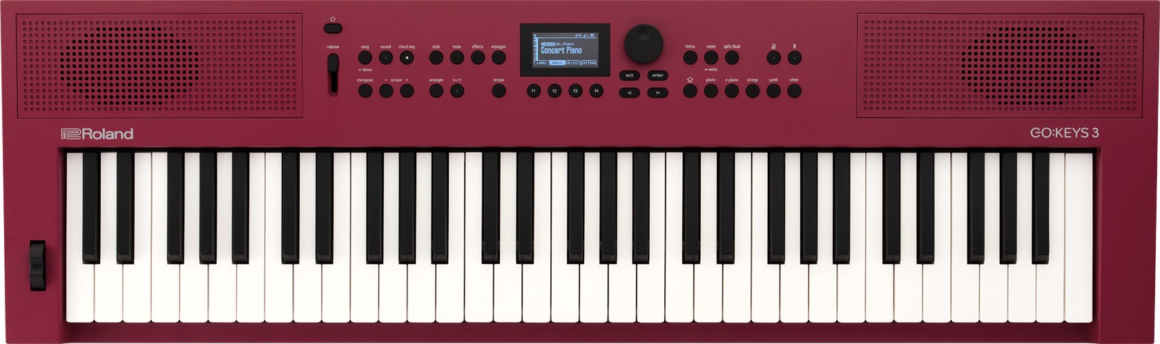 TECLADO ROLAND GOKEYS 3 DARK RED