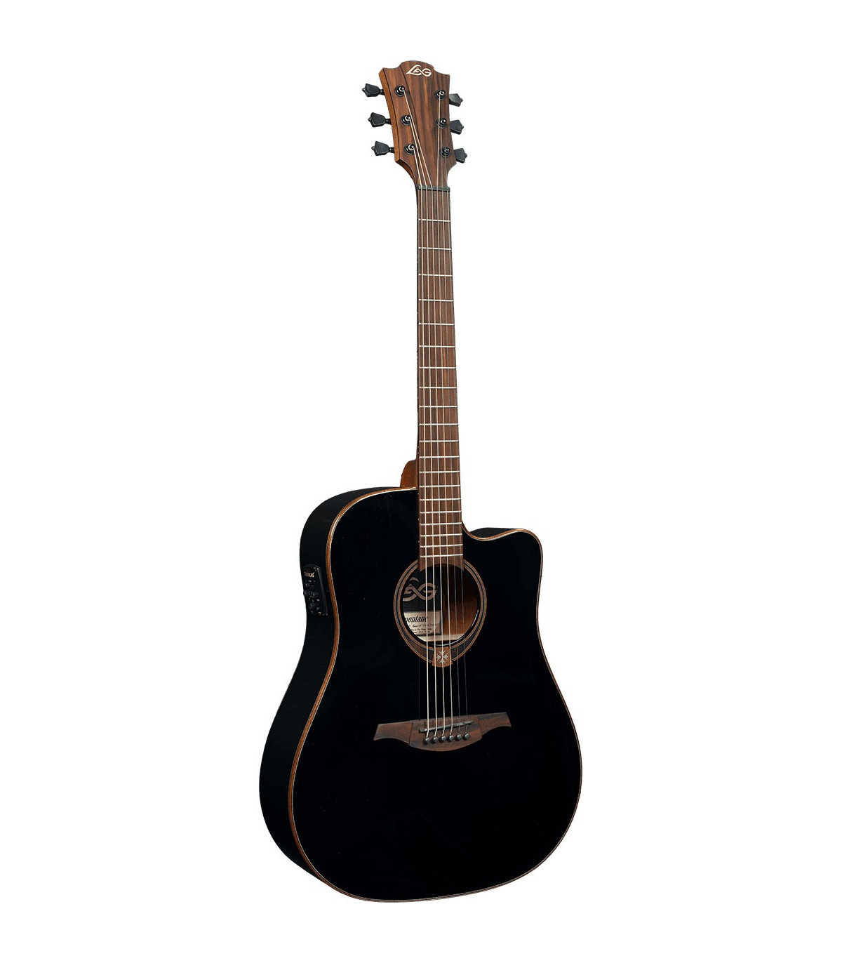 GUITARRA ACUSTICA AMPLIFICADA LAG T118DCE-BLK NEGRO
