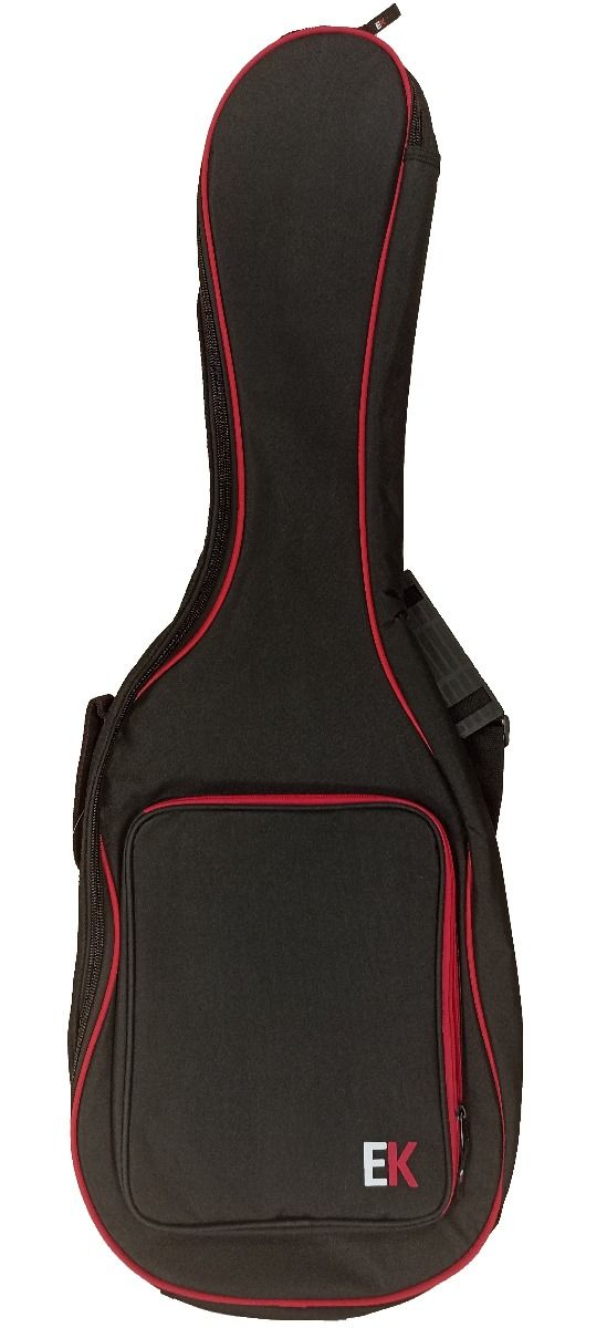 FUNDA GUITARRA CADETE 3/4 EKBAGS FGCC5RD 5MM ROJO/NEGRO